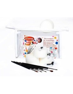 Tasche mit 5 Bürsten, 4 Schwämmen - von hoher Qualität, ideal für Karneval, Themenpartys und besondere Veranstaltungen. 2